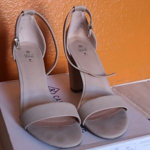 Cream color dress heels